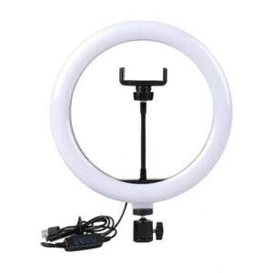 Кольцевая светодиодная лампа для профессиональной съемки (26 см) Ring Fill Light ZD666 с пультом регулировки