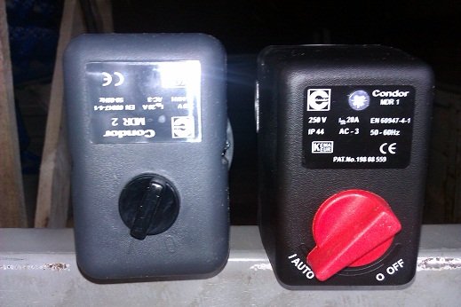 MDR 3 EN 60947-4-1 (IP 54  AC3 50/60Hz) Реле  давления Condor
