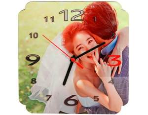 Часы МДФ квадратные настенные, печать