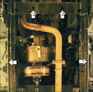 Усиленная защита раздаточной коробки (3 мм, сталь) для Land Rover Defender 110 2007-2016