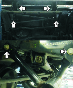 Усиленная защита радиатора, рулевых тяг (3 мм, сталь) для Land Rover Defender 110 2007-2016
