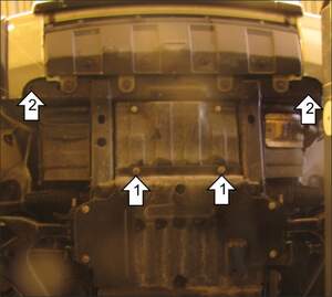 Усиленная защита радиатора, рулевых тяг (3 мм, сталь) для Land Rover Discovery III 2004-2009