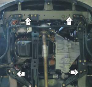 Защита MOTODOR двигателя, КПП Lifan 320 Smily 2008-2017 Хэтчбек Защита MOTODOR двигателя, КПП Lifan 320 Smily 2008-2017 Хэтчбек