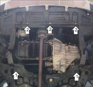 Защита MOTODOR двигателя, КПП Lifan X50 2015- Паркетник