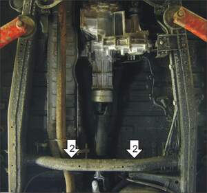 Усиленная защита раздаточной коробки (3 мм, сталь) для Mitsubishi L200 2006-2014, 2014-2015