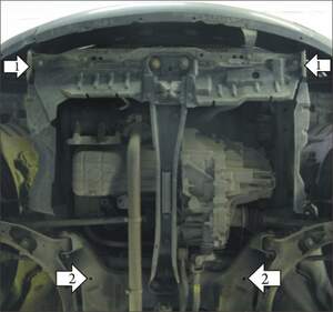 Защита MOTODOR двигателя, КПП Nissan Almera 2000-2006 Седан, Хэтчбек Защита MOTODOR двигателя, КПП Nissan Almera 2000-2006 Седан, Хэтчбек