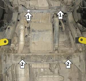 Защита MOTODOR КПП Nissan Navara  2004-2018 Пикап