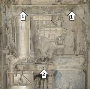 Защита MOTODOR разд.коробки Nissan Navara  2004-2018 Пикап