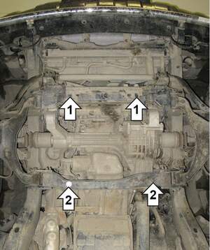 Защита MOTODOR двигателя Nissan Pathfinder  2005-2014 Внедорожник