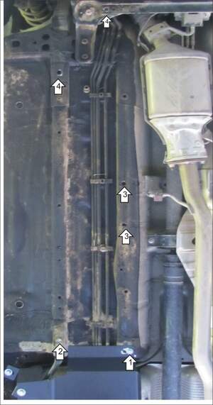 Усиленная защита топливных трубок (3 мм, сталь) для Nissan X-Trail 2007-2015