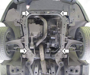 Защита MOTODOR двигателя, КПП Saab 9-3  2002-2005 кабрио, Седан
