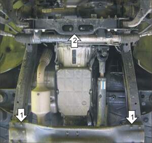 Защита MOTODOR КПП Ssangyong Actyon 2005-2011 Внедорожник