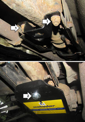 Усиленная защита заднего дифференциала (3 мм, сталь) для Subaru Forester 2002-2008