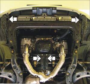 Защита MOTODOR двигателя Subaru Impreza  1992-2000 купе
