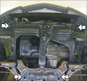 Защита MOTODOR двигателя, КПП Toyota Spacio 2002-2004 Автобус Защита MOTODOR двигателя, КПП Toyota Spacio 2002-2004 Автобус