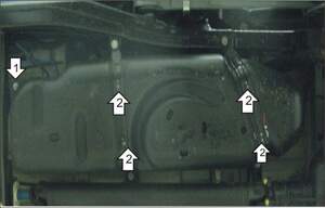 Усиленная защита топливного бака (3 мм, сталь) для Volkswagen Amarok 2010-2016, 2016-