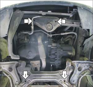 Защита MOTODOR двигателя, КПП Volkswagen Passat B3  1988-1993 универсал