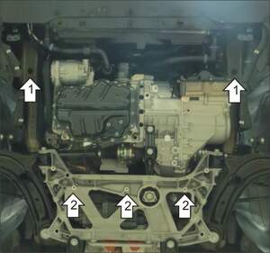 Защита MOTODOR двигателя, КПП Volkswagen Passat B8 2015- Седан