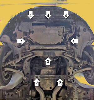 Защита MOTODOR двигателя, КПП Volkswagen Phaeton 2002-2006 Седан Защита MOTODOR двигателя, КПП Volkswagen Phaeton 2002-2006 Седан