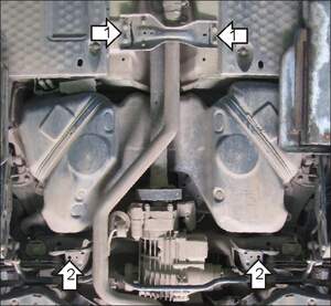 Защита MOTODOR бензобака Volkswagen Tiguan 2007-2018 Внедорожник Защита MOTODOR бензобака Volkswagen Tiguan 2007-2018 Внедорожник