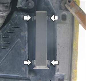 Защита MOTODOR топливоохладителя Volkswagen Transporter/Caravelle T5 2003-2009 Автобус, фургон Защита MOTODOR топливоохладителя Volkswagen Transporter/Caravelle T5 2003-2009 Автобус, фургон