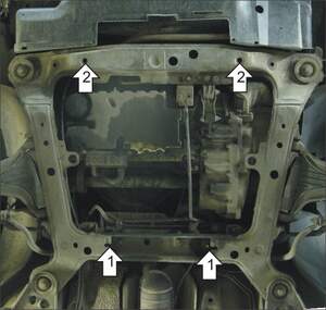 Защита MOTODOR двигателя, КПП Volvo S70  1996-2000 Седан
