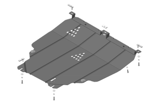Усиленная защита картера двигателя, КПП (2 мм, сталь) для Volvo V40 Cross Country универсал 2013-