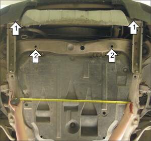 Защита MOTODOR радиатора Volvo XC90 2002-2015 универсал Защита MOTODOR радиатора Volvo XC90 2002-2015 универсал