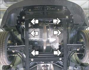 Защита MOTODOR двигателя, КПП Vortex Corda 2010- Седан Защита MOTODOR двигателя, КПП Vortex Corda 2010- Седан