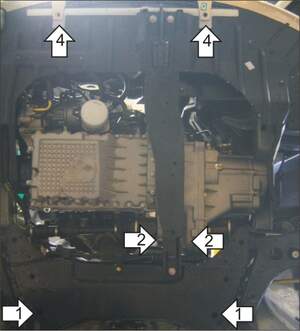 Защита MOTODOR двигателя, КПП Vortex Estina 2008- Седан Защита MOTODOR двигателя, КПП Vortex Estina 2008- Седан