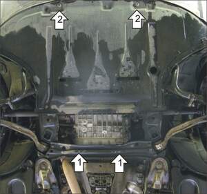 Защита MOTODOR двигателя, КПП Audi A6 2004-2008 Седан Защита MOTODOR двигателя, КПП Audi A6 2004-2008 Седан