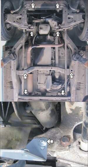 Защита MOTODOR двигателя, переднего дифференциала, КПП, разд.коробки Chevrolet Blazer 1993-2005 Внедорожник