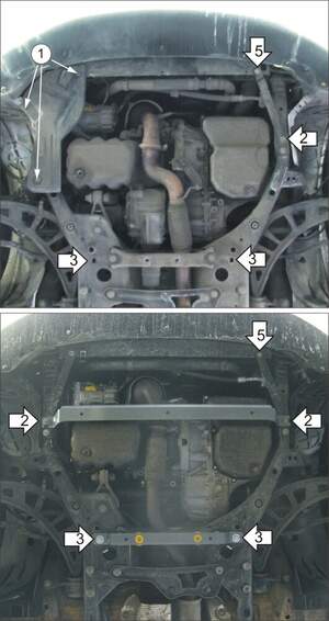 Защита MOTODOR двигателя, КПП Mini Countryman  2010- Хэтчбек