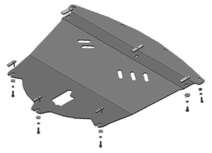 Защита MOTODOR двигателя, КПП NISSAN Qashqai 2014-2015 Внедорожник