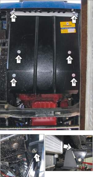 Защита MOTODOR радиатора BAW Fenix 1044 2011- Грузовик