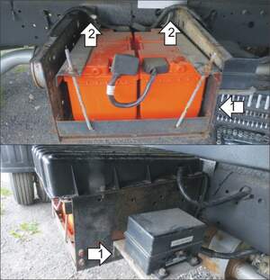 Защита MOTODOR АКБ Foton BJ 1069 2012- шасси