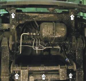 Защита MOTODOR радиатора Hyundai HD 35 2003- шасси