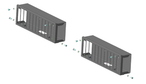 Усиленная защита осветительных приборов (2 мм, сталь) для Mercedes Actros шасси 2008-2016