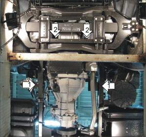 Защита MOTODOR двигателя Nissan Cabstar  2006- шасси