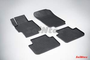 Коврики резиновые с рисунком «Сетка» HONDA ACCORD VII 2002-2007 «Seintex»