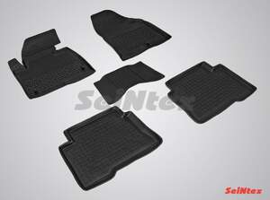 Коврики резиновые HYUNDAI SANTA FE III 2012-2018 с высоким бортом «Seintex»