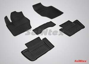 Коврики резиновые CITROEN C4 II Sedan 2011-2018 с высоким бортом «Seintex» Коврики резиновые CITROEN C4 II Sedan 2011-2018 с высоким бортом «Seintex»