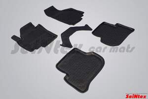 Коврики резиновые SKODA YETI 2008-2018 с высоким бортом «Seintex» Коврики резиновые SKODA YETI 2008-2018 с высоким бортом «Seintex»