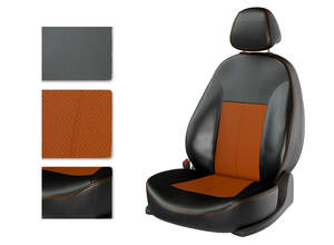 Чехлы CarFashion для сидений TOYOTA CAMRY V40 2006-11 черный/оранжевый/оранж 34188699