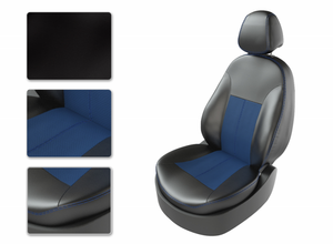 Чехлы CarFashion для сидений UAZ PATRIOT 2008-14г черный/синий/синий 41018655 Чехлы CarFashion для сидений UAZ PATRIOT 2008-14г черный/синий/синий 41018655