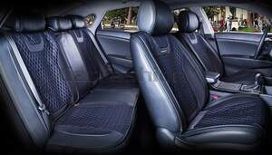 Комплект накидок «TORINO PLUS» черный/черный/синий 22211