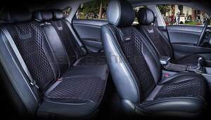 Комплект накидок «TORINO PLUS» черный/черный/т.серый 22212