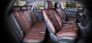 Комплект Накидок «SECTOR LEATHER PLUS» коричневый/коричневый/коричневый 22227