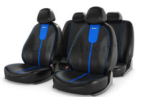 Чехлы из экокожи «GALS» синий/черный/синий 11062 Чехлы из экокожи «GALS» синий/черный/синий 11062