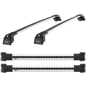 Багажные поперечины TURTLE AIR 2 на интегриров.рейлинги Jaguar F-PACE  серебристые